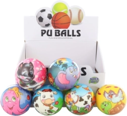 Mäkká loptička so zvieratkami 10 cm