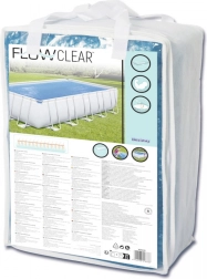 Solárny kryt 703 × 366 cm pre rámové bazény BESTWAY