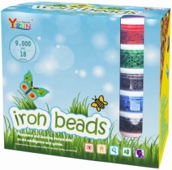 Zažehľovacie koráliky 9000 ks, sada 18 farieb