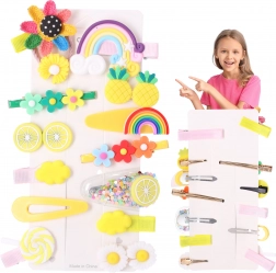 sada farebných sponiek do vlasov pre dievčatá, 14 ks