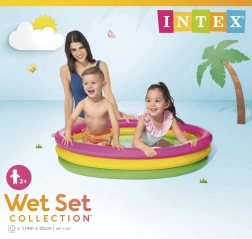 Intex detský nafukovací bazén 147 × 33 cm s tromi prstencami