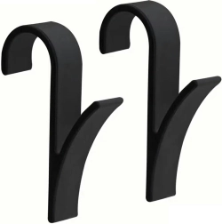 Hák na radiátor do kúpeľne Čierny