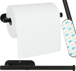 čierny držiak na papierové utierky