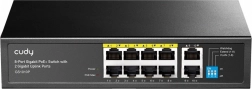 Gigabitový PoE+ switch 8× RJ45 s 2× gigabitovým uplinkom, 120 W
