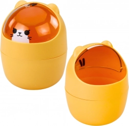 Mini odpadkový kôš na stôl oranžový
