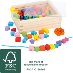 Drevené navliekacie korálky Small Foot