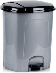 Plastový pedálový odpadkový kôš 30 l – sivý