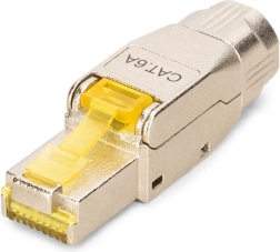 RJ45 konektor kat. 6A STP pre 10GbE a PoE++, beznástrojový kovový, AWG 22–27