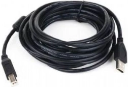 USB 2.0 kábel A–B s feritovým filtrom 3 m