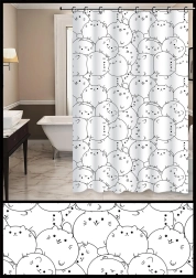 Sprchový záves PEVA s postavičkami 180 × 200 cm