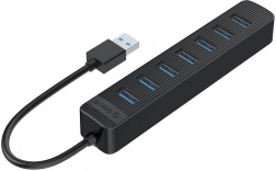 USB hub ORICO 7‑portový USB 3.0 (čierny)