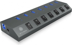 IB-HUB1701-C3 7x USB Type-A, vypínač pre každý port USB