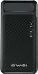 Powerbanka 20000 mAh P6K s displejom a 2× USB‑A