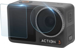 Tvrdená ochranná sada Sunnylife pre DJI Osmo Action 3 – sklá na displej a objektív