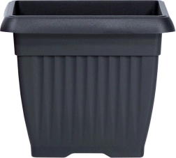 Kvetináč Terra hranatý 24 cm antracitový