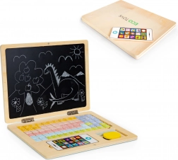 Drevený vzdelávací notebook s magnetickou tabuľou ECO TOYS