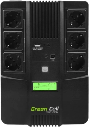 Záložný zdroj UPS GREEN CELL AiO 800 VA, 480 W s LCD
