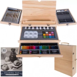 Maliarsky kufrík so stojanom, 83‑dielna sada MAALEO