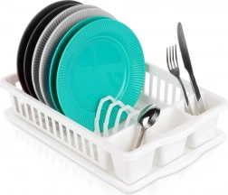 Biely odkvapkávač na riad 39,5 × 26 × 8,5 cm