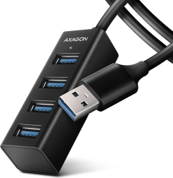 Mini kovový USB hub 4× USB‑A 3.2 Gen 1 s 1,2 m káblom