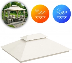 Náhradná strecha pre záhradný pavilón 3x4 m vodeodolná s ventilačným otvorom MultiGarden