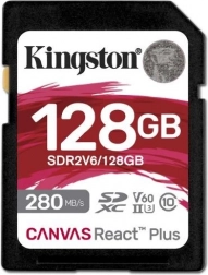 Pamäťová karta Kingston Canvas React Plus 128GB SD