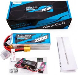 Gens Ace vysokonapäťová LiPo batéria 2000 mAh 22,8 V 60C 6S s konektorom XT60