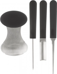 Súprava nástrojov na vydlabávanie tekvíc a ovocia, 4 ks