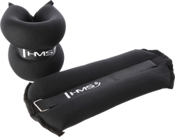 Záťaže na členky a zápästia HMS 2 × 3 kg, čierna