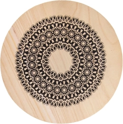 Drevená podložka pod hrniec mandala 20 cm