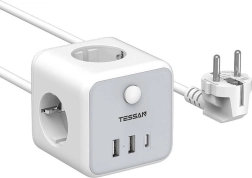 Napájacia lišta Tessan s USB portmi
