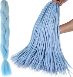 Syntetické vrkôčiky – vlasové príčesky – Modrá