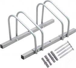 Univerzálny stojan na bicykle pre 2 bicykle, nástenný aj podlahový (plášte 35–60 mm)