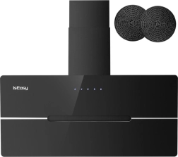 odsávač pár ISEASY TV5290D4-CC-I2, šikmý čierny 90 cm