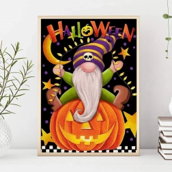 Diamantová výšivka/ 5D obrázok/ Diamantová mozaika/ Diamantová maľba - Halloween, veľkosť 40x50 cm