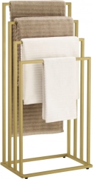 stojanový sušiak na uteráky so 4 ramenami – zlatý