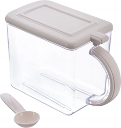 Kuchynský zásobník na sypké potraviny 1 l s viečkom a lyžičkou