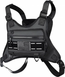 Taktická športová hrudná taška na beh s ochranou proti krádeži