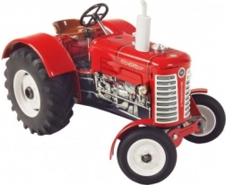 Kovový traktor Zetor 50 Super na kľúčik 1:25, červený