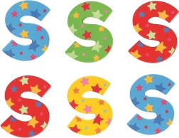 Bigjigs Toys drevené písmeno Hviezdička S