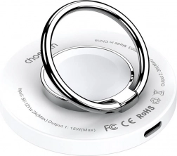 Bezdrôtová nabíjačka 2 v 1 s držiakom Choetech (biela)