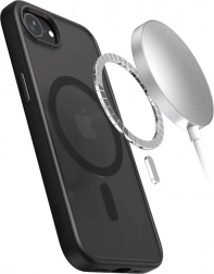 Hybrid Frost MAG kryt na iPhone 16e MagSafe čierny