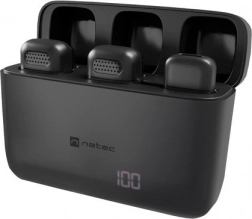 Bezdrôtový klopový mikrofón NATEC Hopper USB‑C (2 ks)