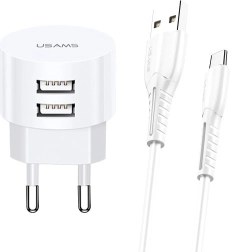 Nabíjačka USAMS T20 s 2xUSB a microUSB