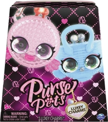 Purse Pets prívesky na kabelku 2‑pack – luxusné zvieracie charms s pohyblivými očami