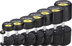 Pogumovaná jednoručná činka HMS HG Pro 10 kg