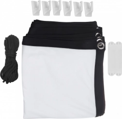 120 palcová projekčná obrazovka Maclean s čiernym rámom