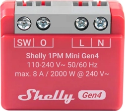 Shelly 1PM Mini Ovládač Zigbee a Matter