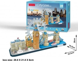 Puzzle 3D City Line Londýn