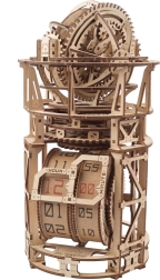 Ugears drevený mechanický model hodinový strojček s tourbillonom